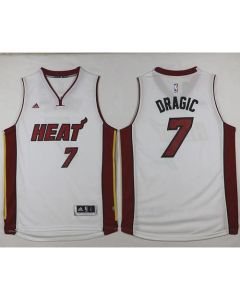 Heat #7 Goran Dragic White Stitched NBA Jersey