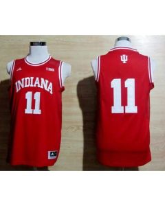 Hoosiers #11 Isiah Thomas Red Big 10 Patch Basketball Stitched NCAA Jersey