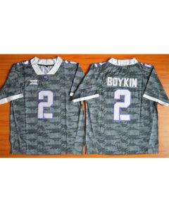 Horned Frogs #2 Trevone Boykin Grey Stitched NCAA Jersey