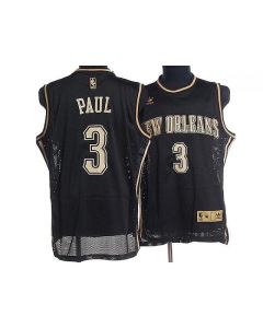 Hornets #3 Chris Paul Stitched Black Classical Style NBA Jersey