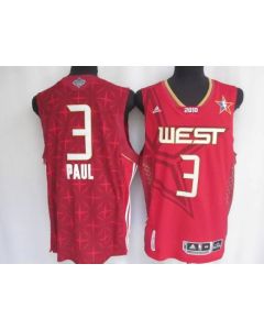 Hornets #3 Chris Paul Stitched Red 2010 All Star NBA Jersey