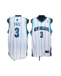 Hornets #3 Chris Paul Stitched White NBA Jersey