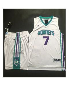 Hornets #7 Jeremy Lin White A Set Stitched NBA Jersey