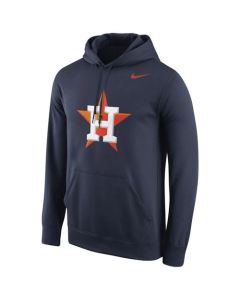 Houston Astros Logo Performance Navy Pullover MLB Hoodie