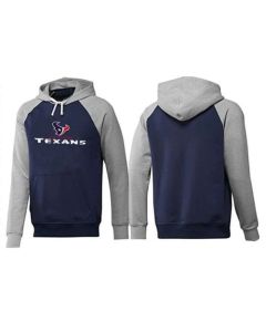 Houston Texans Authentic Logo Pullover Hoodie Dark Blue & Grey