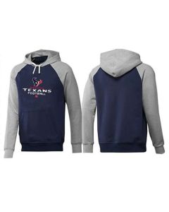 Houston Texans Critical Victory Pullover Hoodie Dark Blue & Grey