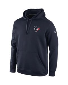 Houston Texans KO Chain Fleece Pullover Performance Hoodie Navy Blue