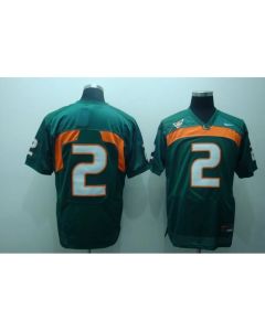 Hurricanes #2 Jon Beason Green Stitched NCAA Jersey
