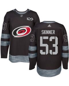 Hurricanes #53 Jeff Skinner Black 1917-2017 100th Anniversary Stitched NHL Jersey