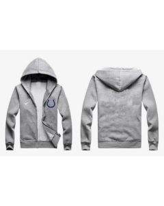 Indianapolis Colts Authentic Logo Hoodie Grey