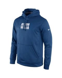 Indianapolis Colts KO Speed Wordmark Performance Hoodie Royal Blue