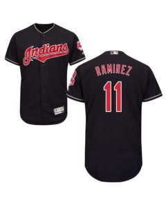 indians #11 Jose Ramirez Navy Blue Flexbase Authentic Collection Stitched MLB Jersey