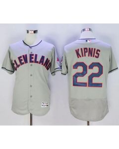 indians #22 Jason Kipnis Grey Flexbase Authentic Collection Stitched MLB Jersey