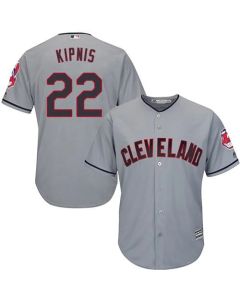 indians #22 Jason Kipnis Grey Road Stitched Youth MLB Jersey