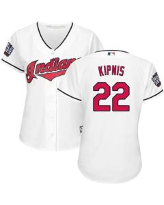 indians #22 Jason Kipnis White 2016 World Series Bound Women's Home Stitched MLB Jersey