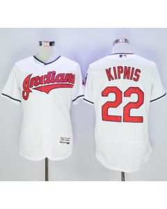 indians #22 Jason Kipnis White Flexbase Authentic Collection Stitched MLB Jersey