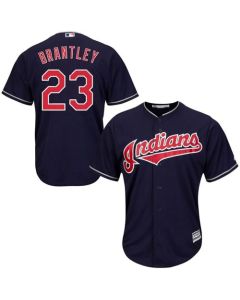 indians #23 Michael Brantley Navy Blue Alternate Stitched Youth MLB Jersey