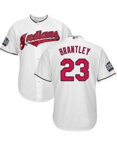 indians #23 Michael Brantley White Cool Base 2016 World Series Bound Stitched Youth MLB Jersey
