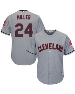 indians #24 Andrew Miller Grey Road Stitched Youth MLB Jersey