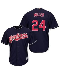 indians #24 Andrew Miller Navy Blue Alternate Stitched Youth MLB Jersey