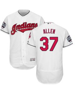 indians #37 Cody Allen White Flexbase Authentic Collection 2016 World Series Bound Stitched MLB Jersey