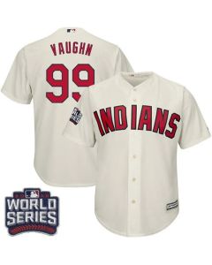 indians #99 Ricky Vaughn Cream Alternate 2016 World Series Bound Stitched Youth MLB Jersey