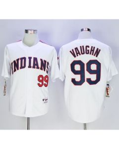 indians #99 Ricky Vaughn White 1978 Turn Back The Clock Stitched MLB Jersey