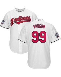 indians #99 Ricky Vaughn White Home 2016 World Series Bound Stitched Youth MLB Jersey