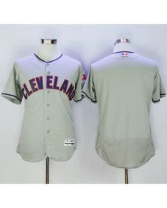 indians Blank Grey Flexbase Authentic Collection Stitched MLB Jersey
