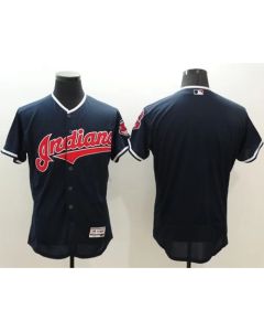 indians Blank Navy Blue Flexbase Authentic Collection Stitched MLB Jersey