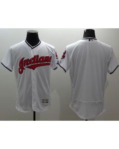 indians Blank White Flexbase Authentic Collection Stitched MLB Jersey