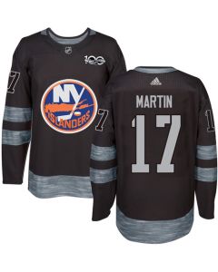 Islanders #17 Matt Martin Black 1917-2017 100th Anniversary Stitched NHL Jersey