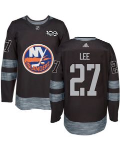 Islanders #27 Anders Lee Black 1917-2017 100th Anniversary Stitched NHL Jersey