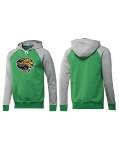 Jacksonville Jaguars Logo Pullover Hoodie Green & Grey