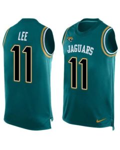Jaguars #11 Marqise Lee Teal Green Team Color Men's Stitched NFL Limited Tank Top Jersey