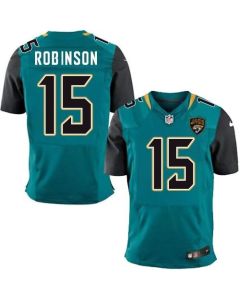 Jaguars #15 Allen Robinson Teal Green Team Color Men's Stitched NFL Elite Jersey