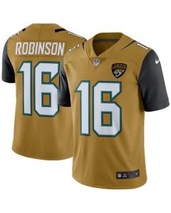 Jaguars #16 Denard Robinson Gold Men's Stitched NFL Limited Rush Jersey