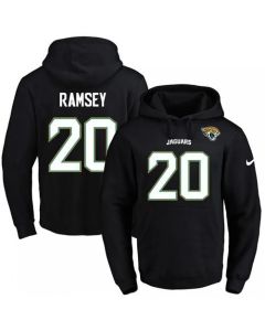 Jaguars #20 Jalen Ramsey Black Name & Number Pullover NFL Hoodie