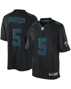 Jaguars #5 Blake Bortles Black Men's Stitched NFL Impact Limited Jersey