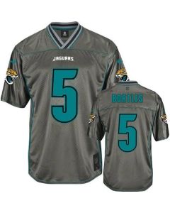 Jaguars #5 Blake Bortles Grey Men's Stitched NFL Elite Vapor Jersey