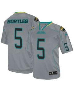 Jaguars #5 Blake Bortles Lights Out Grey Youth Stitched NFL Elite Jersey