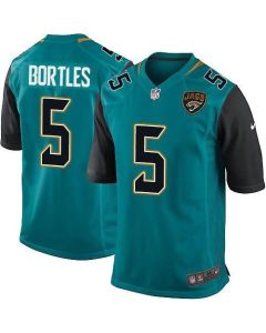 Jaguars #5 Blake Bortles Teal Green Team Color Youth Stitched NFL Elite Jersey