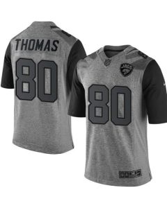 Jaguars #80 Julius Thomas Gray Men's Stitched NFL Limited Gridiron Gray Jersey