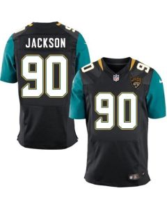 Jaguars #90 Malik Jackson Black Alternate Men's Stitched NFL Elite Jersey
