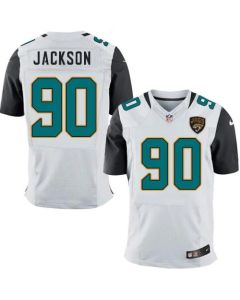 Jaguars #90 Malik Jackson White Men's Stitched NFL Elite Jersey