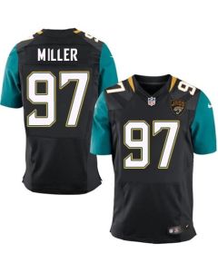 Jaguars #97 Roy Miller Black Alternate Men's Stitched NFL Elite Jersey