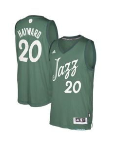 Jazz #20 Gordon Hayward Green 2016-2017 Christmas Day Stitched NBA Jersey