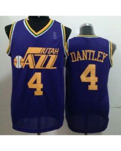 Jazz #4 Adrian Dantley Purple Throwback Stitched NBA Jersey