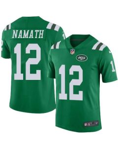 Jets #12 Joe Namath Green Men's Stitched NFL Elite Rush Jersey