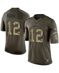 Jets #12 Joe Namath Green Men's Stitched NFL Limited Salute to Service Jersey